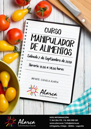 Curso Manipulador de Alimentos Escuela Alarca